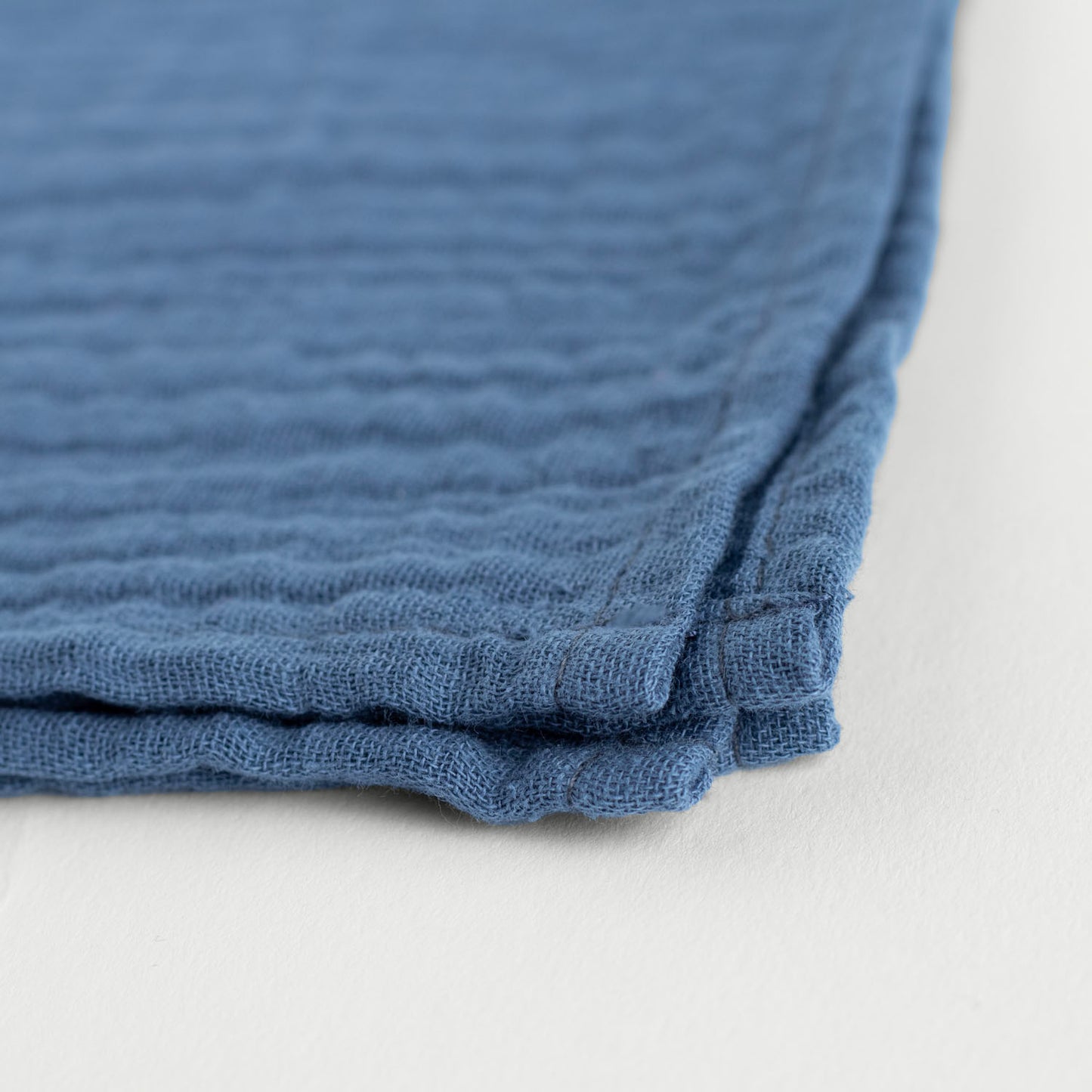 Mousseline zakdoek - Cyaanblauw