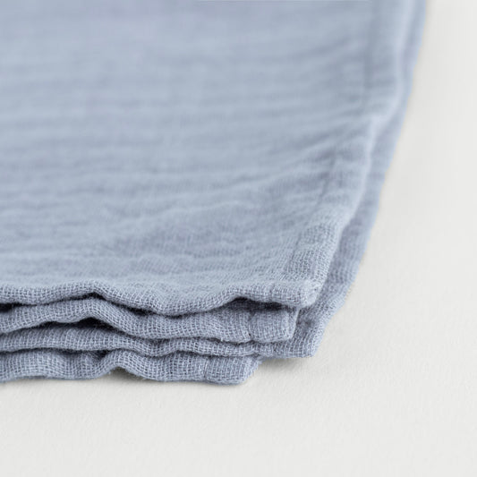 Mousseline zakdoek - Pastelgrijs