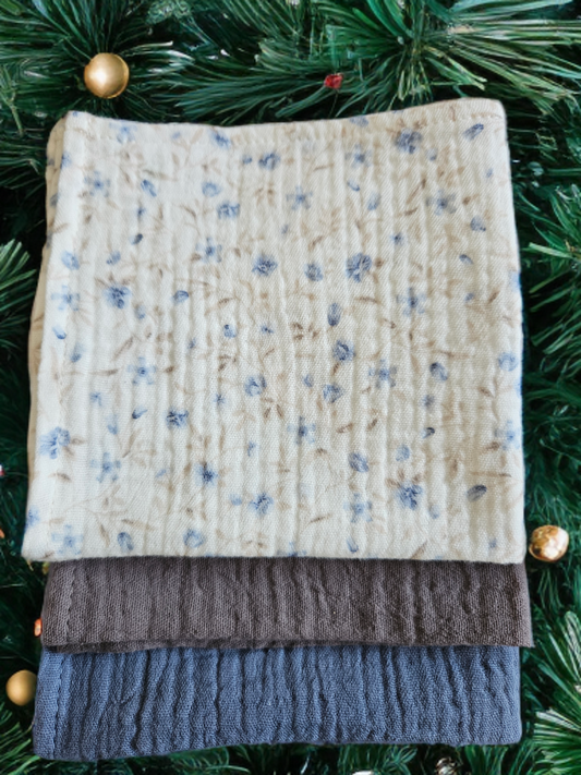 Feestdagen HERBRUIKBARE ZAKDOEKENSET blauw