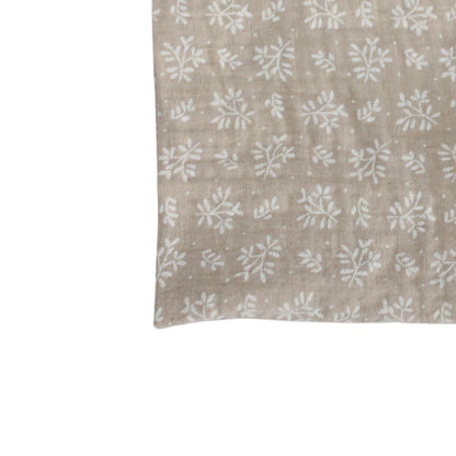 Mousseline zakdoek - Beige Blaadjesdroom
